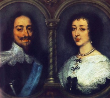  arles - CharlesI von England und Henrietta von Frankreich Barock Hofmaler Anthony van Dyck